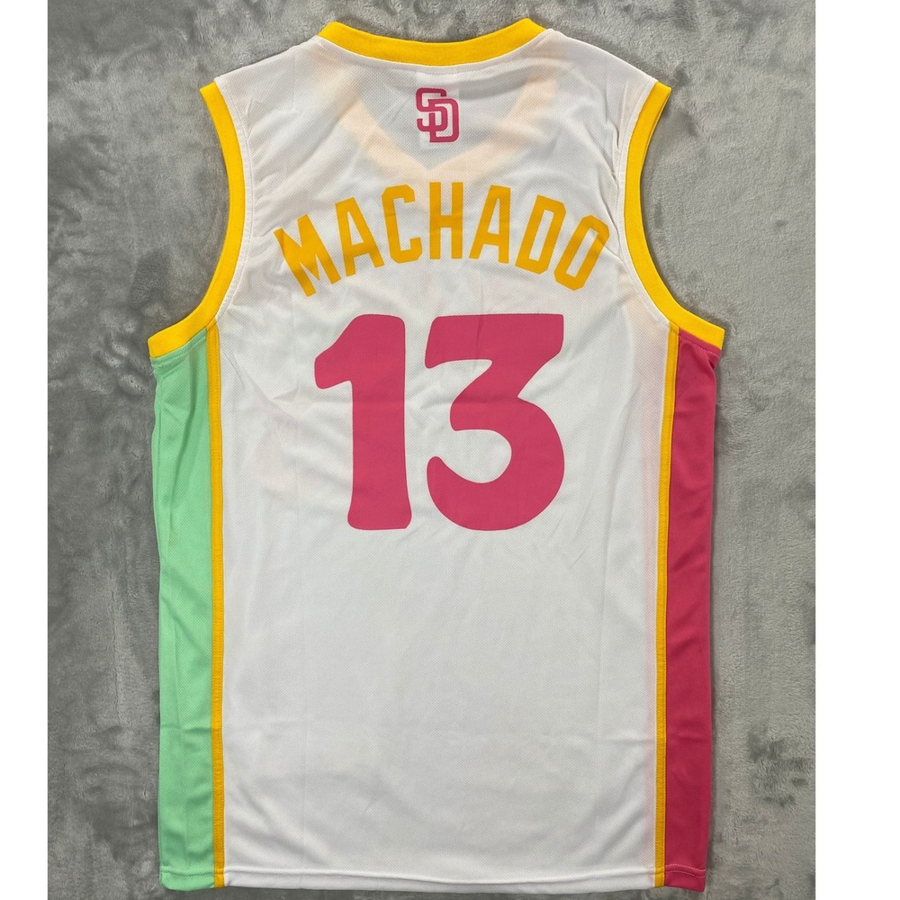 Cotopaxi San Diego Padres Basketball Jersey Mens Medium Multi Manny Machado #13
